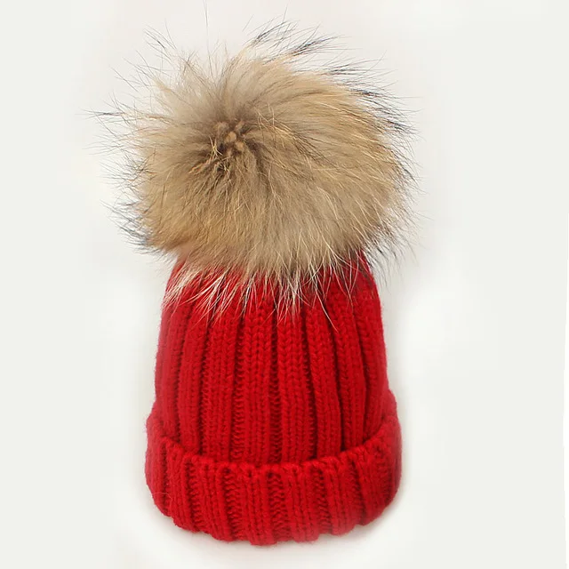SuperB& G/детская зимняя шапка, шарф, комплект из 2 предметов, вязаные зимние шарфы шапки для мальчиков и девочек, 2 комплекта, детская зимняя одноцветная шапка с помпонами - Цвет: Red2