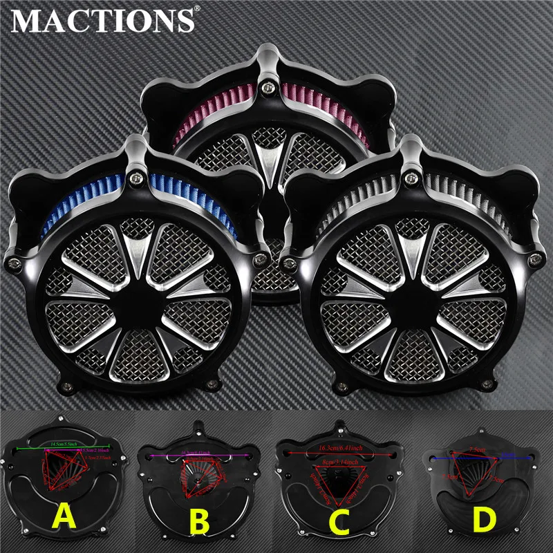 

Air Filter Motorcycle Air Cleaner Intake Filter System For Harley XL Sportster Touring FXDLS FLSTNSE Softail Dyna 91-17 18