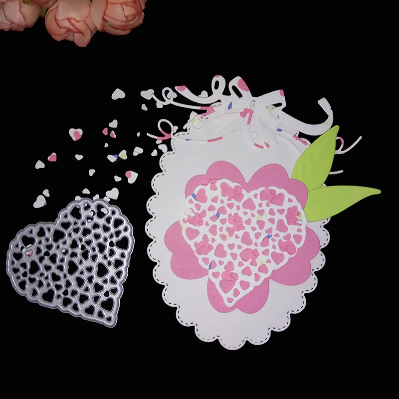 

Love Heart Metal Die Cutting Dies Stencil DIY Scrapbooking Album Decorative Embossing Folder Suit Paper Cards