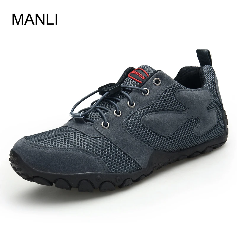 

MANLI 2018 Outdoor Mountain Trekking Shoes Sport Men Brand Hiking Shoes Sneakers Waterproof Mountain Climbing Walking Shoes