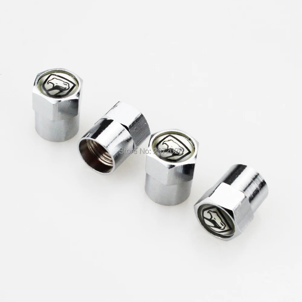 

4 x Car Styling Stainless Zinc Alloy Car Tire Valve Caps Wheel Tires Valves Tyre Stem Air Caps Airtight Covers For Dodge Viper