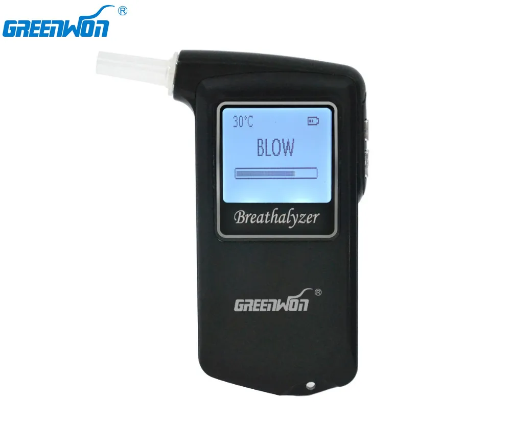 GREENWON 2,0 Bluetooth Алкотестер с мини термопринтером, обмен датчиком топливных элементов Алкотестер с памятью