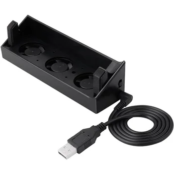 

PS4 Slim Cooler USB External 3 Fans Super Turbo Temperature Control Cooling Fan with USB Cable for SONY PlayStation 4 Slim