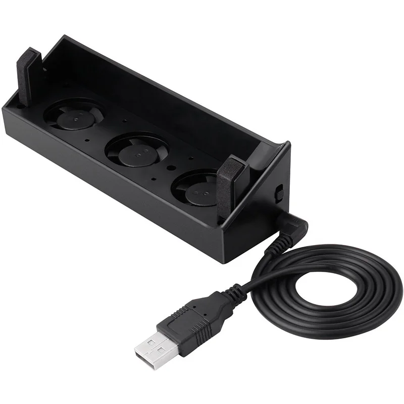 PS4 тонкий кулер USB внешний 3 вентилятора Супер Турбо контроль температуры