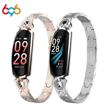 

696 AK16 New Fashion Waterproof Heart Rate Monitor Smart Watch Women IP67 For Android IOS Phone Fitness Bracelet Smartwatch