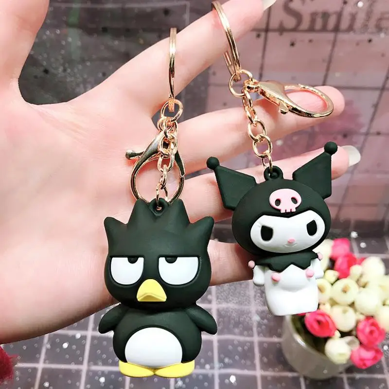 

1 Pc Hot sale Creative Cartoon Sanrio Series My Melody Pudding Dog Hello Kitty Keychain Bag Pendant Figure Toys gift