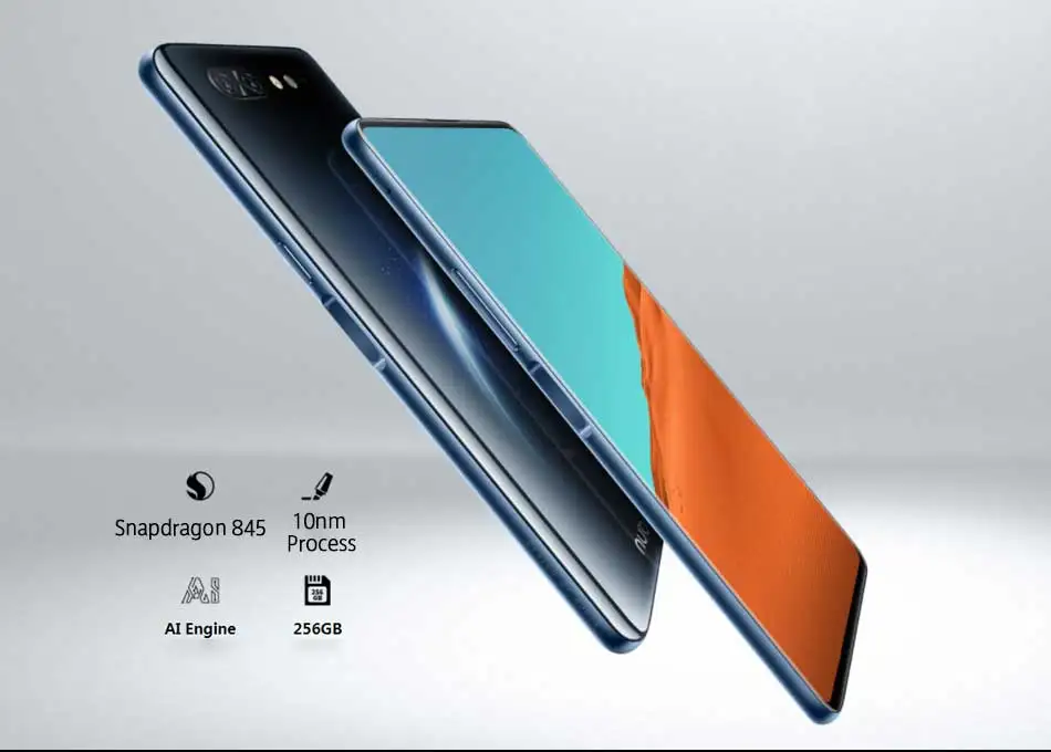 Новый ZTE Nubia X мобильного телефона 6/8GB Оперативная память 64/128 ГБ Snapdragon 845 Octa Core 6 26 + 5
