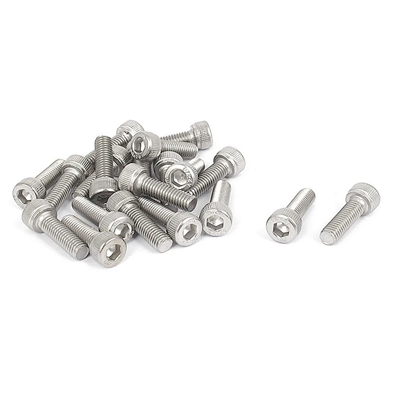 

Stainless Steel Hex Screw Socket Cap Screws Hex Head Thread Diameter:M5 Screw Length (Excluding Head):16mm 50 pcs