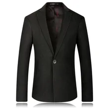 Индивидуальные Новые горячие модные деловые люди костюм куртка черная одна кнопка лацкан мужской костюм куртка