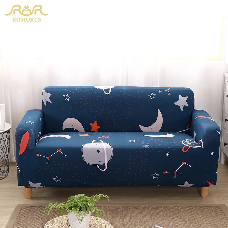 

ROMORUS Elastic Stretch Sofa Cover Spandex Sofa Protector Slipcover Butterfly Printed Non-slip Covers for 1 2 3 4 Seater Couch