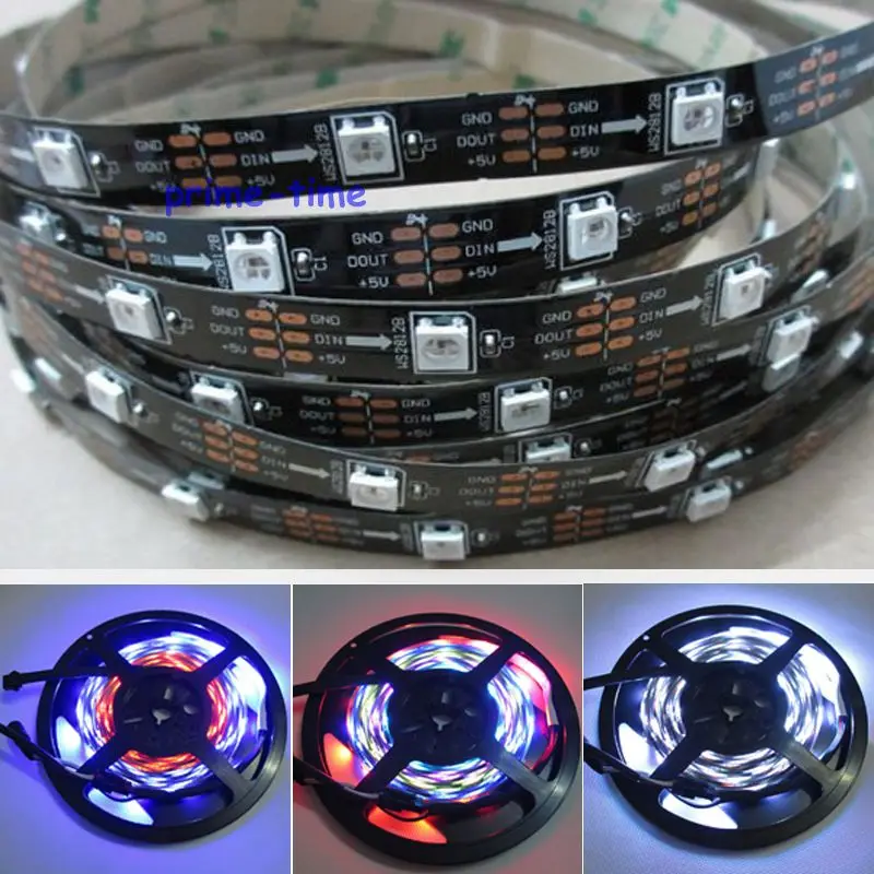 Светодиодная водонепроницаемая лента WS2812B 5050 SMD 150 5 м 30 пикселей/м | Лампы и