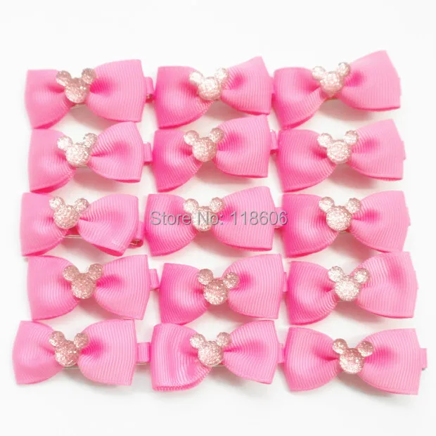 Minnie Mouse sparkle resin flat back diamante glitter dummy hair bow1.jpg