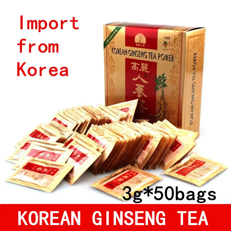 

Original Korean Ginseng Tea,Red Ginseng,South Korea import,Made in Korea,boosting energy,high quality free shipping