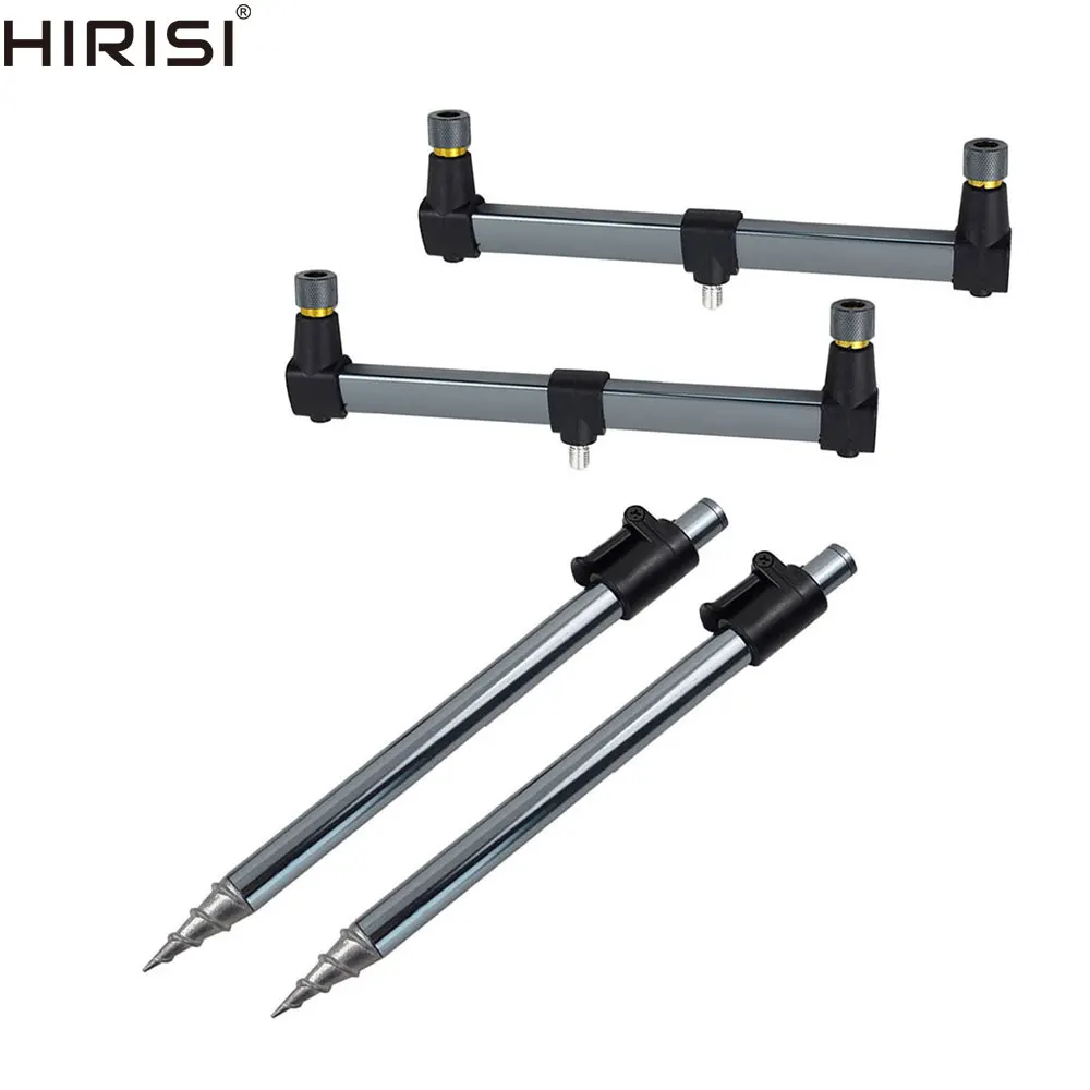 2 Stainless Steel 20cm Rod Buzz Bars 2 DSCREW 30-50CM Banksticks SOLID 2 ROD SET