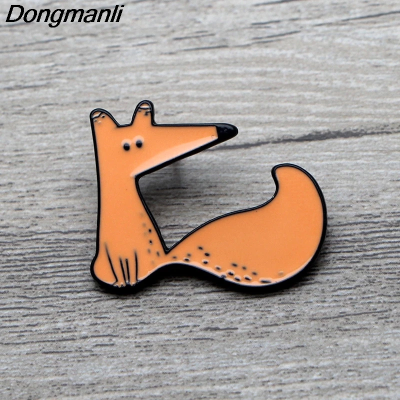 L3674 Le Petit Prince and Fox милые металлические эмалированные булавки и броши для нагрудных