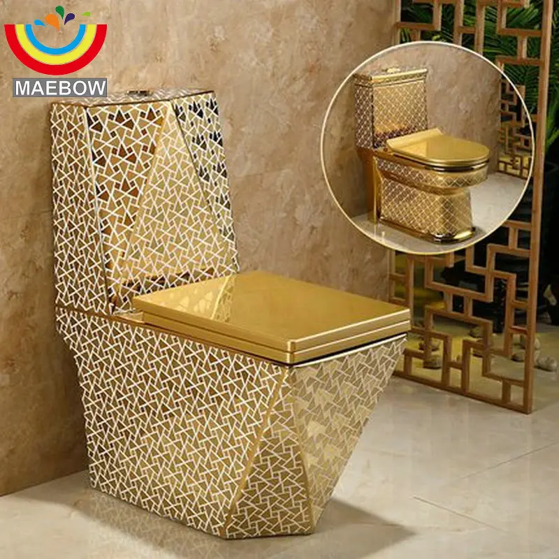 

2Colors, Gravity-Flush Toilet Siphon Jet Fluishing S-Trap Floor Mounted Luxious Villa Bathroom Seat Toilet Washdown Toilet