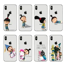 L002 Agnes Пушистый Единорог TPU Caso Capa de Мягкий силиконовый чехол для Apple iPhone 6 7 4 8 plus X 5 прозрачный чехол