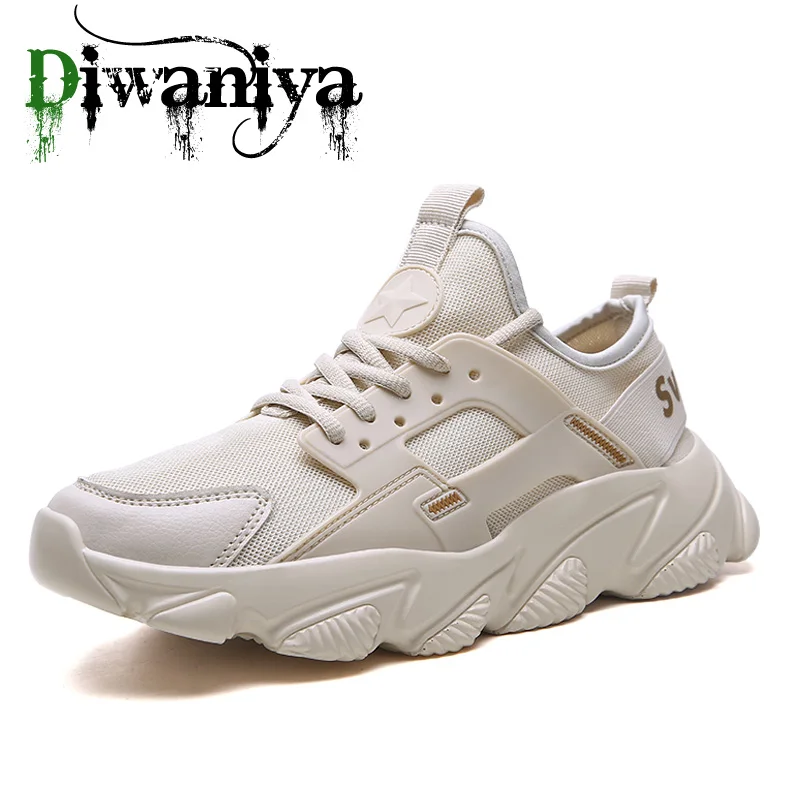 Diwaniya/брендовая Высококачественная прогулочная обувь; кроссовки; Мужская Уличная обувь; сетчатый дышащий мужской для мягкого Спортивного Бега