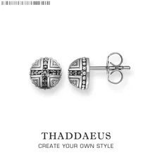 Серьги-гвоздики в виде креста, гламурные украшения в стиле Thomas Модные Качественные украшения для Для женщин, Ts подарок в 925 пробы серебро, выгодное предложение