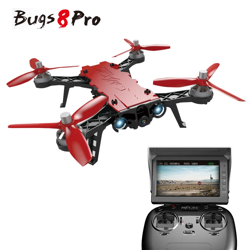 

MJX Bugs 8 RC Racing Drone Toy 2.4GHz 65Km / h Brushless High Speed RC Dron Quadrotor Motor with 3D Angle Turning / Acro Mode