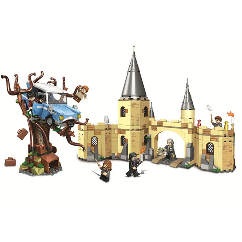 

Hogwarts Whomping Willow Building Blocks of Harri Potter series 789pcs Brick Toys Compatible Legoing 75953 11005 Christmas Gift
