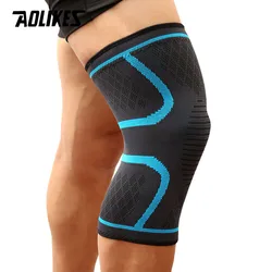 AOLIKES Elastic Nylon Compression Knee Support Sleeve - L (Sky Blue)