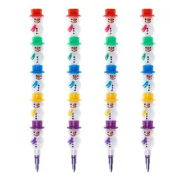 4 шт. 5 цветов штабелер своп милый снеговик карандаш для школы детей живопись игрушки
