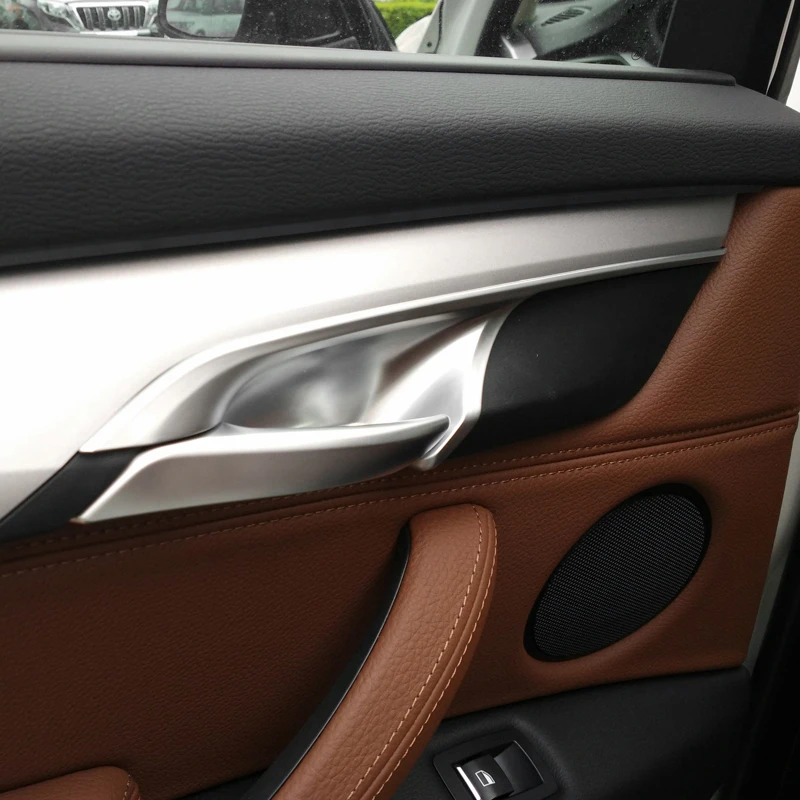 4PCS Chrome plate ABS Door interior Handle Bowl Panel Cover Trim For