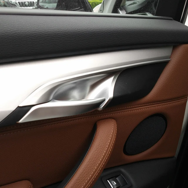 4PCS Chrome plate ABS Door interior Handle Bowl Panel Cover Trim For