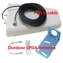 Наружная антенна 800-2500 МГц Частота 3g GSM CDMA внешняя направленная антенна LPDA для ретранслятора сигнала с кабелем 15 м