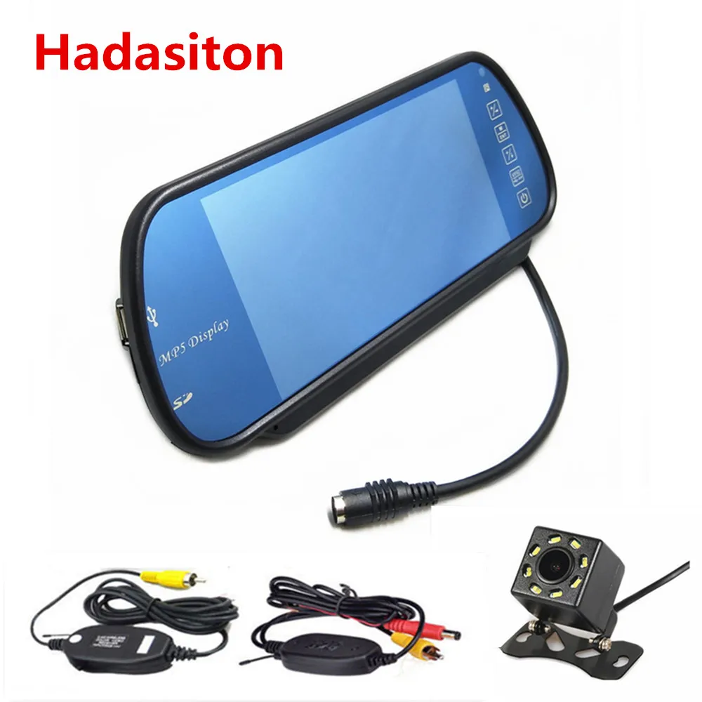 7" Car Monitor Rearview mirror Reversing parking monitor MP5 Display