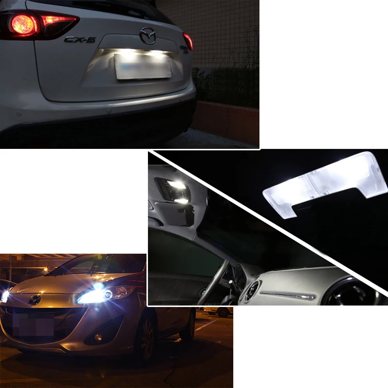 4 шт. сигнальная лампа 3030 T10 светодиодные автомобильные лампы W5W 168 194 Led T10 светодиодных ламп для автомобилей Белый 5W5 просвет обратный светильник белый 12V