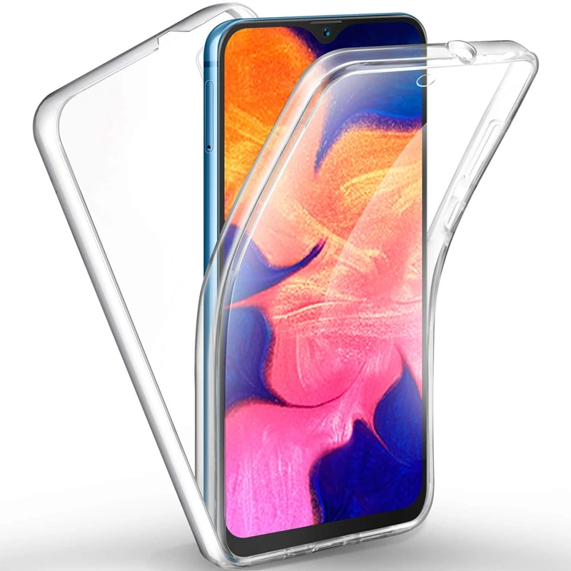 

Front&Back 360 Degree Case for iphone 7 8 Plus XS MAX X 10 XR 6 6S Plus Full Body TPU+PC Soft Clear Cover