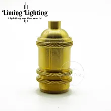 5 шт. E27 E26 Ретро Золотой медный патрон для лампы, Медь цоколь лампы лампа держатель адаптер держатель лампы "сделай сам"