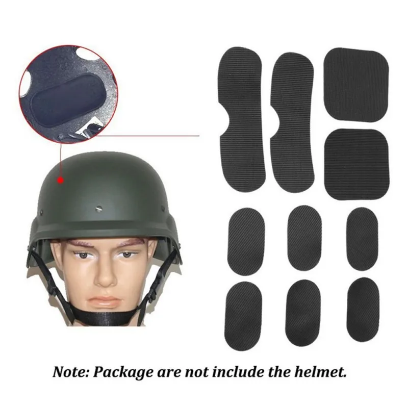 

19pcs Standard Helmet Pads EVA Non-toxic Quick Dry Protective Cushion Replacement For Fast Helmets With Hook And Loop Fastener