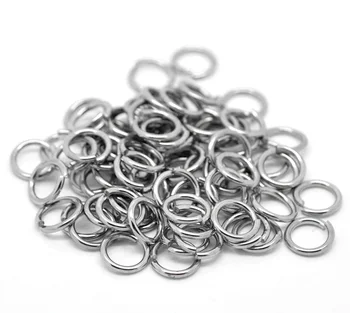

200-1000PCs Stainless Steel Open Jump Rings Round Split Ring Accessories DIY Jewelry Findings Components 6x0.9mm
