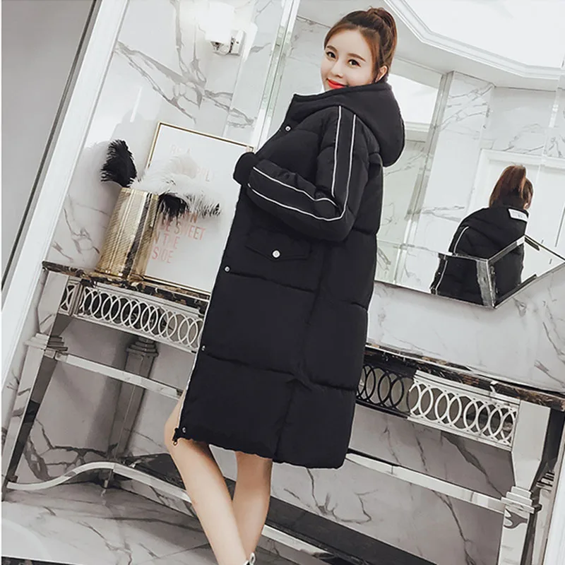 Black Chaqueta Capuche Femmes Chaud Vestes Ouaté Nouveau 2018 Veste Coton Epaissir Mujer Manteau En Longues red Qihuang Hiver Femme À wFRSqUBB