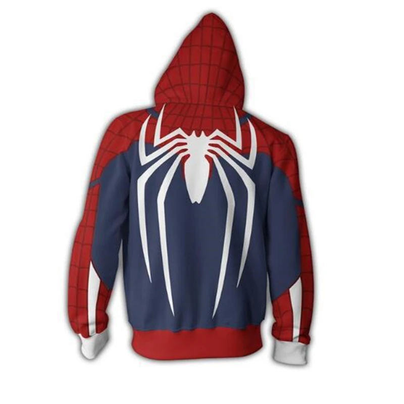 ps4 insomniac spiderman Cosplay men spiderman Costume Autumn fashion Hoodies & Sweatsh Game anime Hooded zipper sweater ps4 insomniac spiderman Cosplay men spiderman Costume Autumn fashion Hoodies & Sweatsh Game anime Hooded zipper sweater