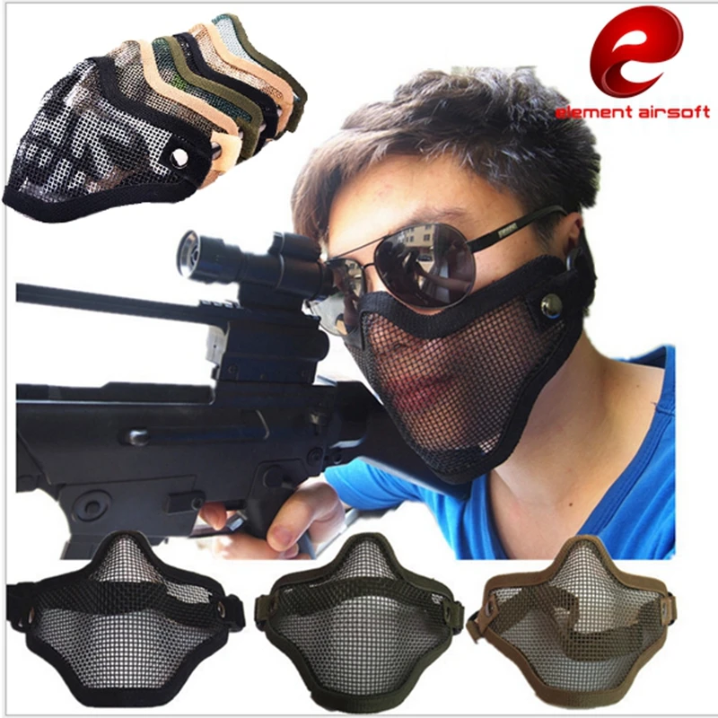 Element Airsoft Tactical Mask V1 Metal Wire Mesh Half Face Element Airsoft Tactical Mask V1 Metal Wire Mesh Half Face