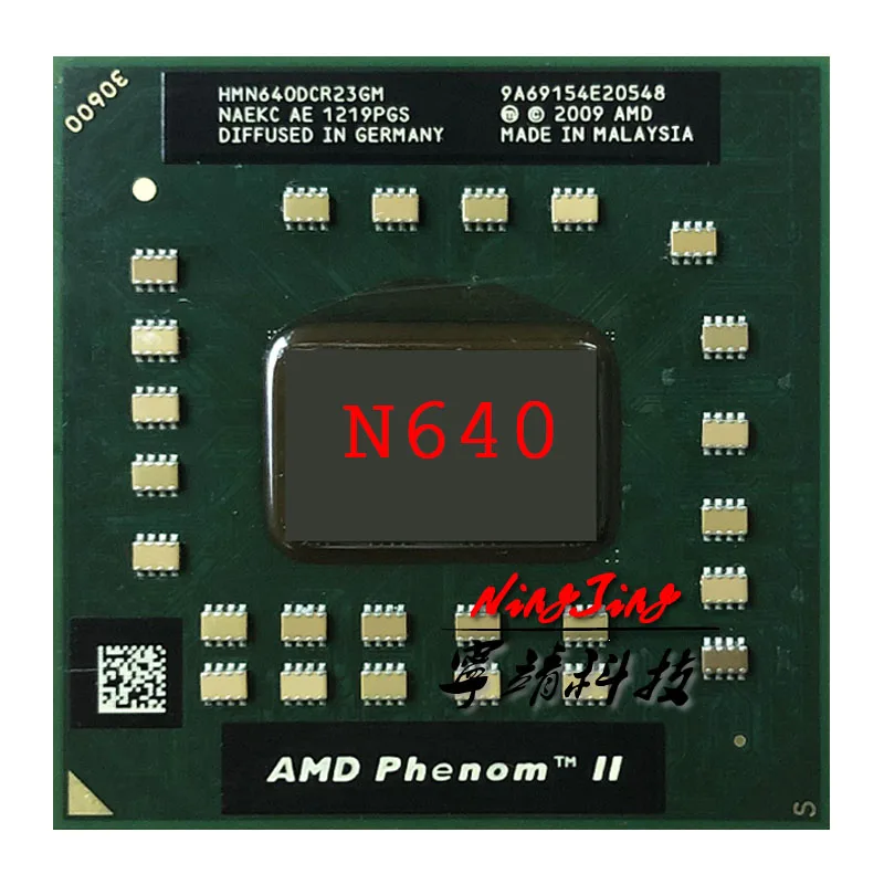 Двухъядерный процессор AMD Phenom II мобильный N640 2 9 ГГц двухъядерный HMN640DCR23GM разъем