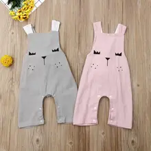 Новая модная футболка без рукавов для топик на завязках для малыша, для девочки комбинезон без рукавов для малышей хлопковые комбинезоны temeite симпатичная одежда Мягкий комбинезон с рисунками из мультфильмов для мальчиков