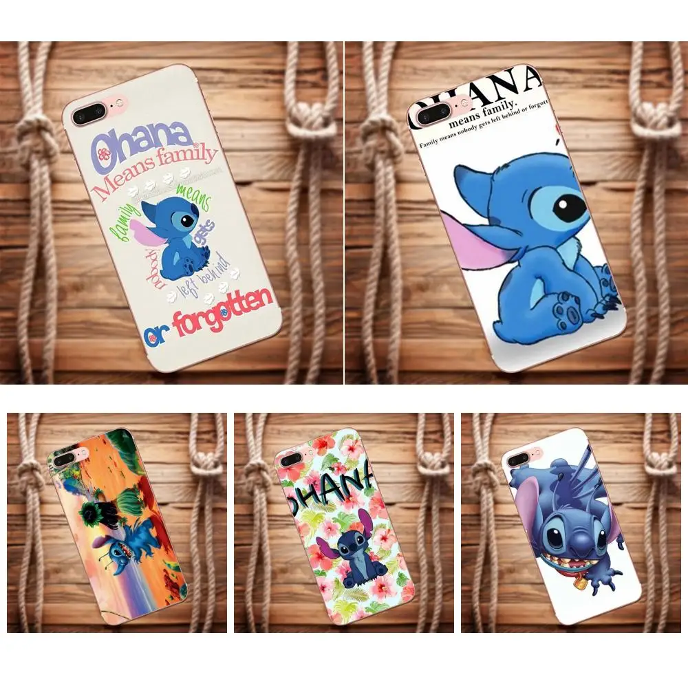 

For Xiaomi Mi6 Mi 6 A1 Max Mix 2 5X 6X Redmi Note 5 5A 4X 4A A4 4 3 Plus Pro Soft Mobile Phone Lilo Stitch Ohana Means Family