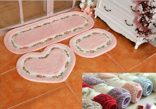 Oval Shape Suede Carpet Living Dining Bedroom Area Rugs Slip Oval Shape Suede Carpet Living Dining Bedroom Area Rugs Slip Resistant Floor Mats Washable Bathroom