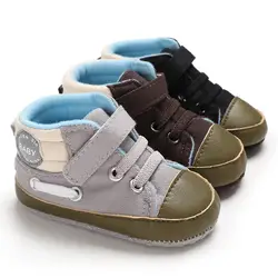 Новинка 2019 года Холст Детские сникерсы на мягкой подошве для новорожденных спортивные обувь для новорожденных Первые ходунки распродажа