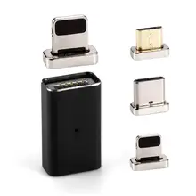 Магнитный Micro USB Женский Тип C/для Lightning/Micro usb зарядный адаптер Магнитный конвертер данных зарядное устройство USB-C металлический штекер