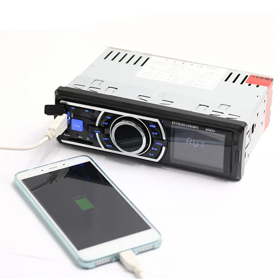 12V Bluetooth Auto Car Radio 1DIN Stereo Audio MP3 Player FM Radio Receiver Support Aux Input SD USB + Remote Control