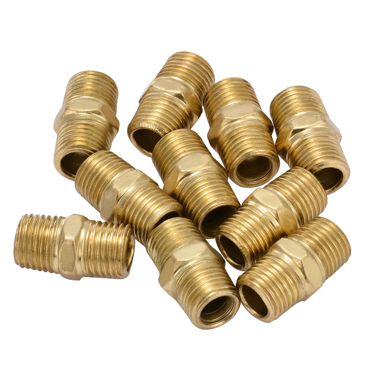 

10pcs 1/4 BSP Male Thread Quick Coupler Euro Air Line Hose Fitting Connector Quick Release Connectors 27x15mm