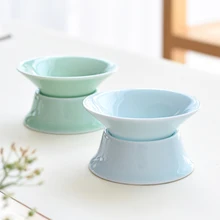 Короткий сплошной цвет фарфор Черный Чай Ситечко керамический фильтр тигуанин пуэр протекает Китайский кунг-фу чайный сервиз аксессуары Подарки