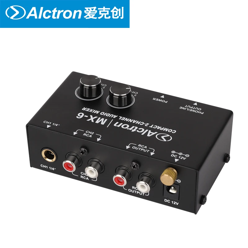 Alctron MX-6 mixer used in stage performance