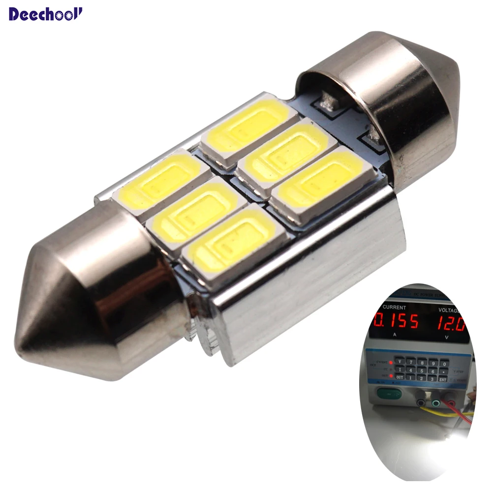 Goedkoop Canbus Festoen 31mm 36 39 41 43mm LED Auto Lampen Foutloos C5W 5630 SMD Licht voor Interieur Lezen Dome Verlichting Lampen